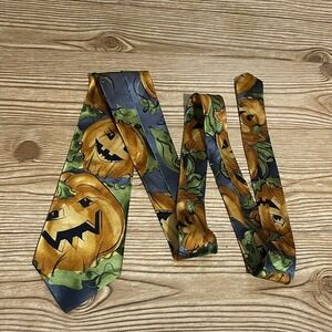 Jerry Garcia Necktie Butterfly Trap #54 Jack‎ O Lantern Pumpkin Halloween Tie